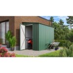 KOVINSKA VRTNA HIŠKA GLOBEL LEANTO 58 ZELENA Š145 X G234 X V204 CM - slika 9